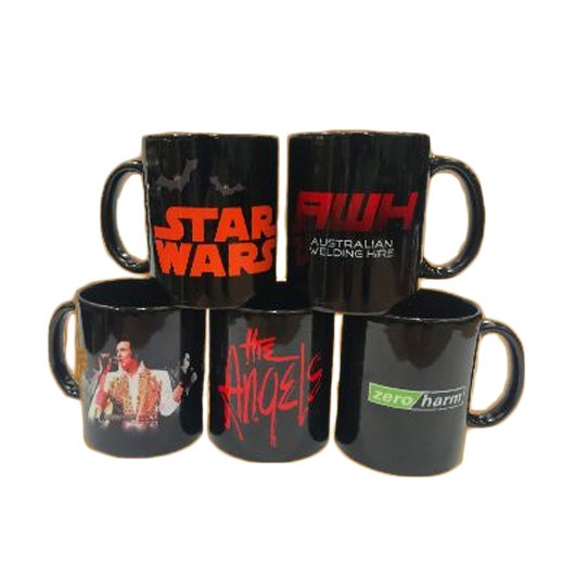 Black Sublimated Mugs